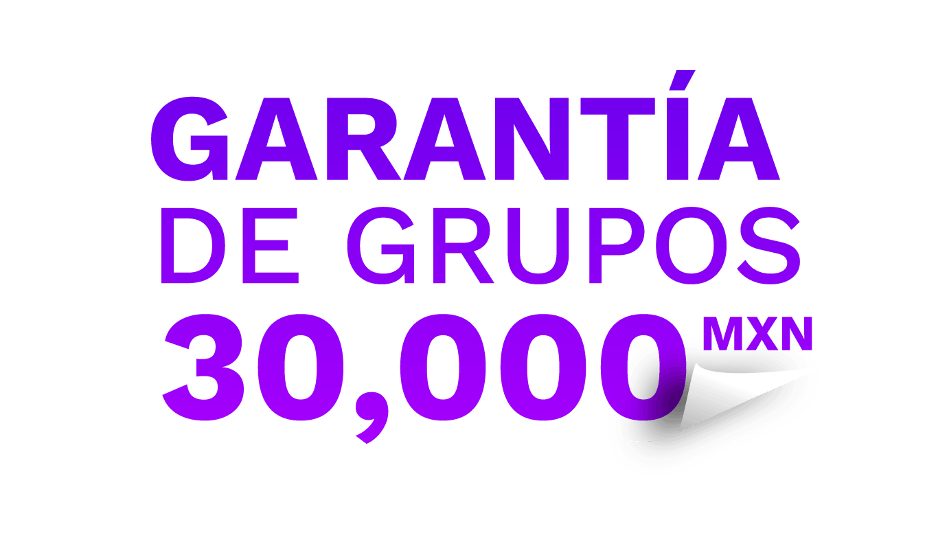 Garantía de grupos 30,000 MXN