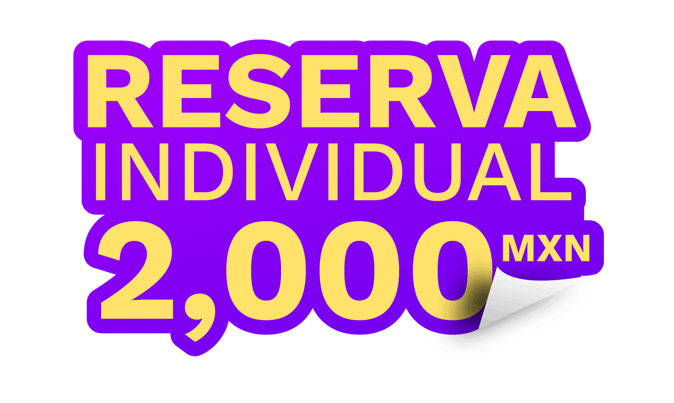 Reserva individual 2,000 MXN